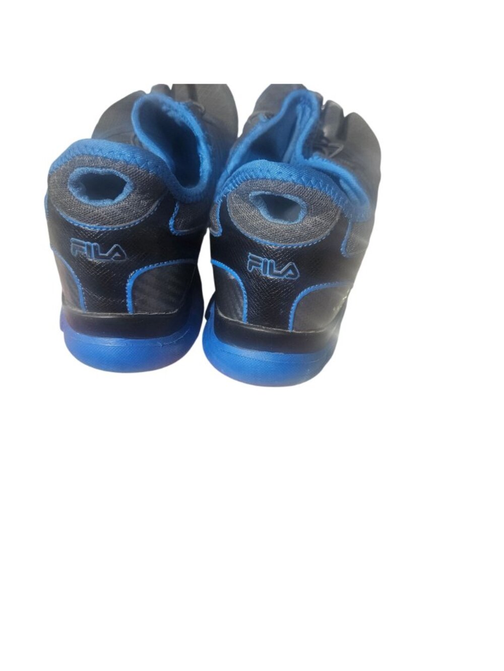 Fila Mens Toe Shoes Athletic Running Sneakers Gray/Blue Size 10 US - Picture 2 of 7
